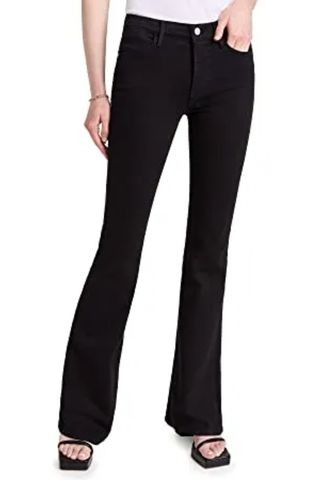  Women's Le High Flare Jeans, Film Noir, Black, 26