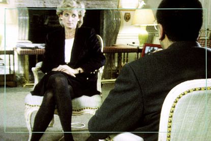 Princess Diana and Martin Bashir during her 1995 Panorama interview