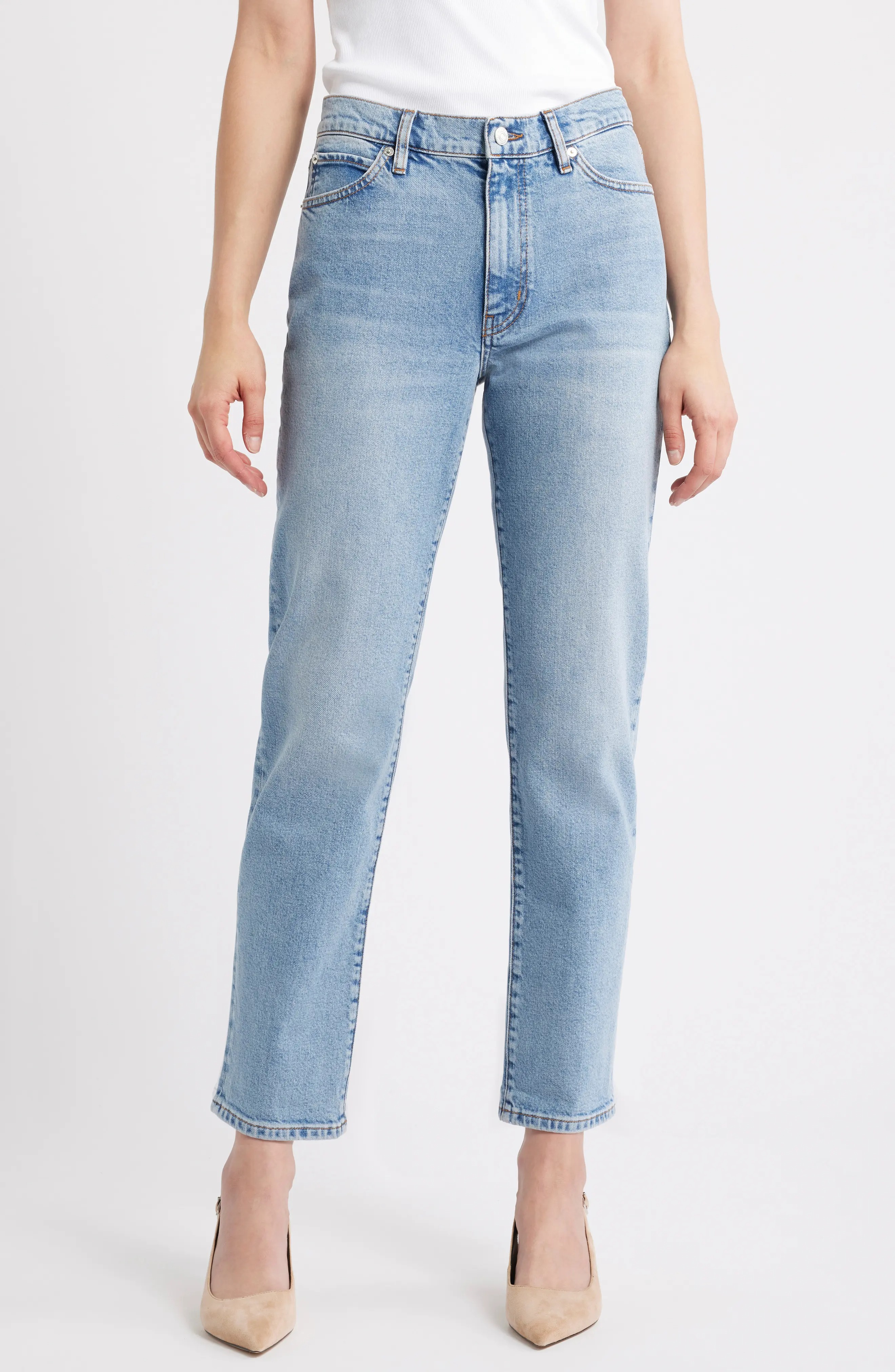 FRAME, The Borrowed Mid Rise Boyfriend Jeans
