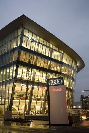 Showcase AVi Designing Signage for Audi Showroom