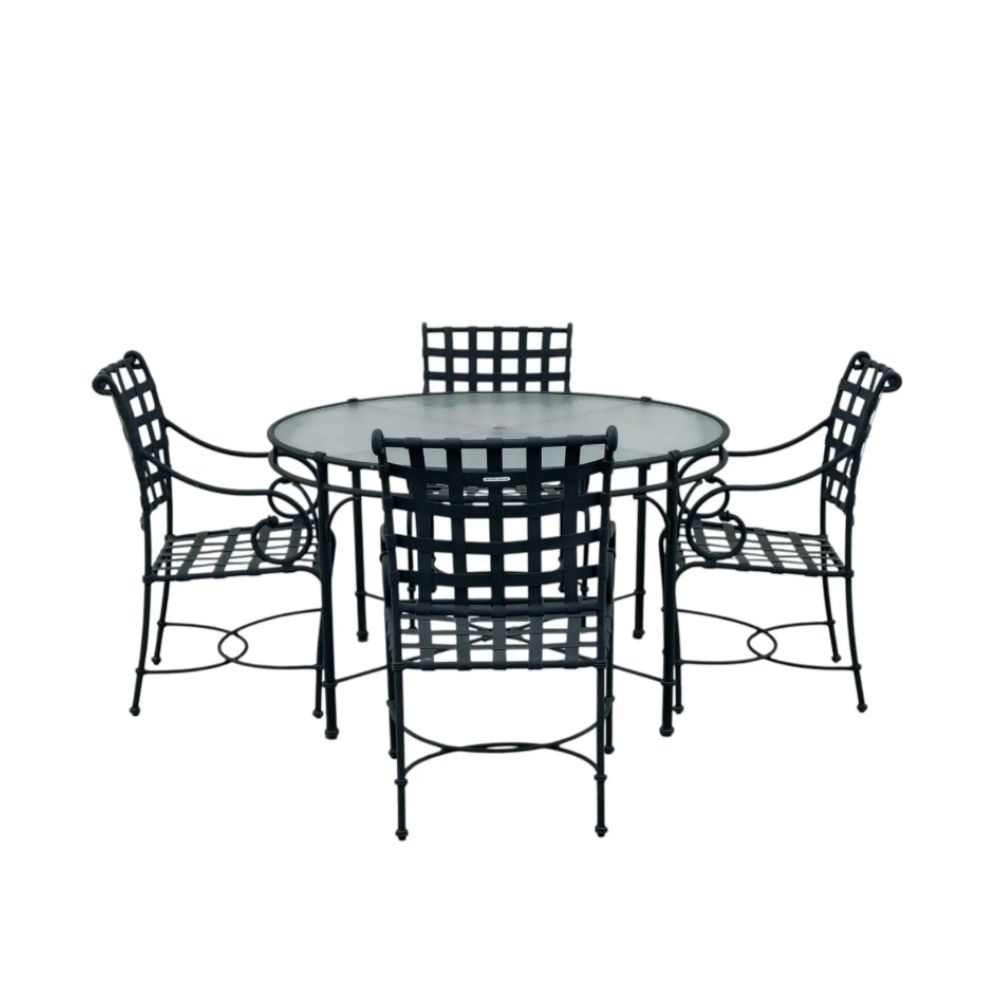 Outdoor metal furniture set