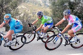 Chavanel had an untimely flat in the end but was able to re-join the group and keep green and podium spot.