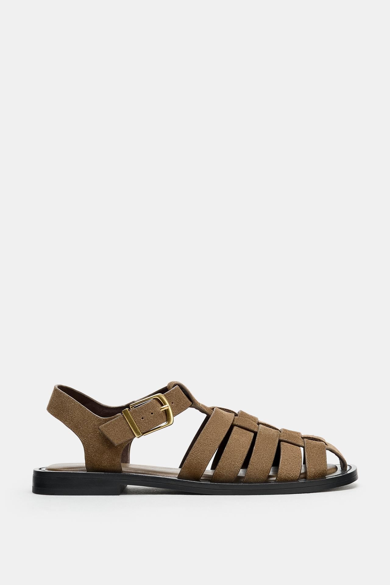 ZARA, Split Leather Fisherman Shoes