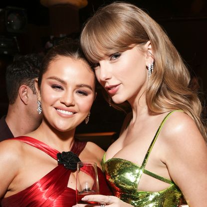 Taylor Swift and Selena Gomez cheered for Travis Kelce at a Kansas City Chiefs game in chic winter coats