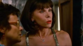 Christine Baranski and Julie Walters looking at Meryl Streep with concern in Mamma Mia!