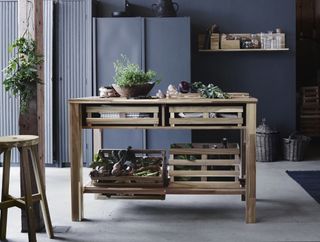 Ikea freestanding wooden kitchen unit