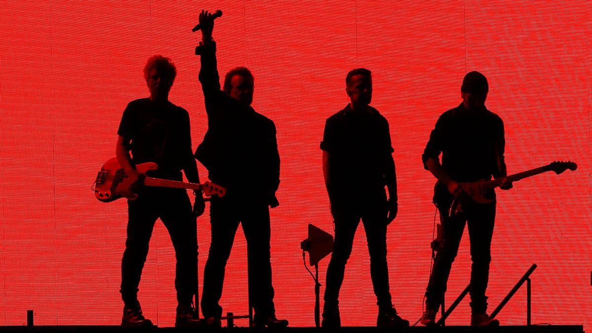 U2, including Larry Mullen jr, in 2019