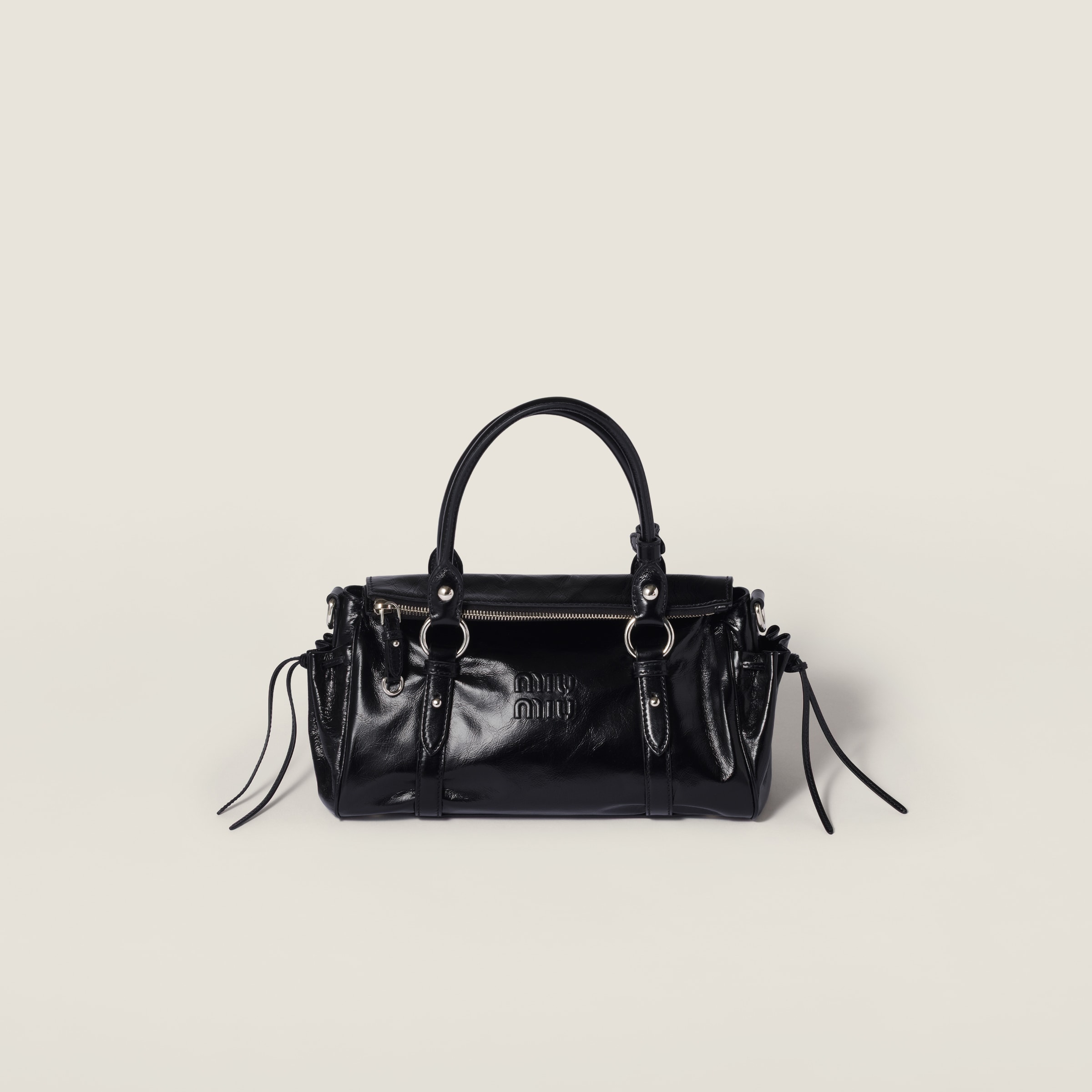 Glossy Leather Handbag