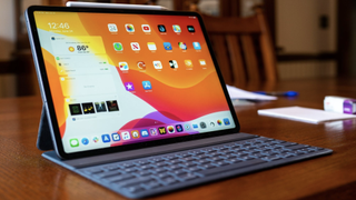 2018 iPad Pro with the keyboard folio