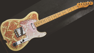 Chris Shiflett's paisley Telecaster-style electric guitar