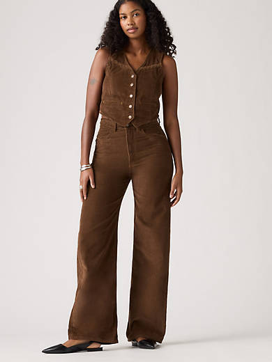 Ribcage Wide Leg Braided Jeans