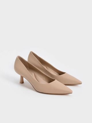 Emmy Pointed Kitten Heel Pumps