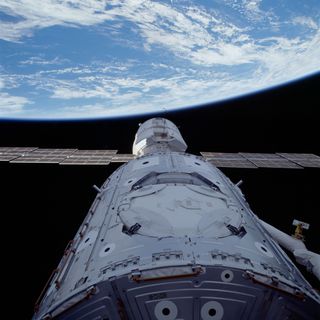 On Dec. 6, 1998, the STS-88 space shuttle crew captured the Russian-built Zarya module, which launched on Nov. 20 of that year, and mated it with the Unity node.