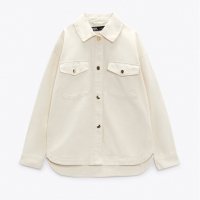 Long Cotton Overshirt $44 (£35.99) | Zara