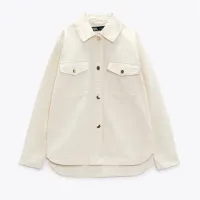Long Cotton Overshirt $44 (£35.99) | Zara