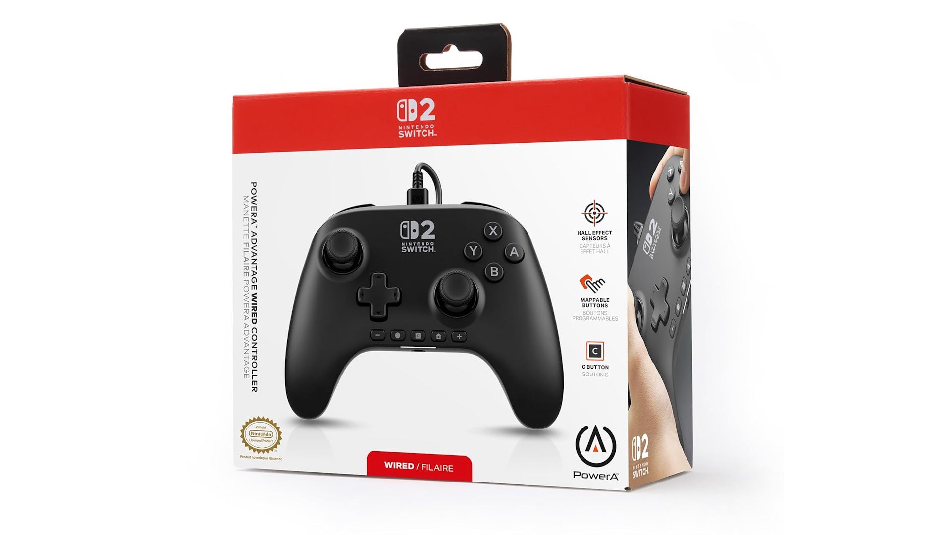 PowerA Nintendo Switch 2 wired controller product listing image