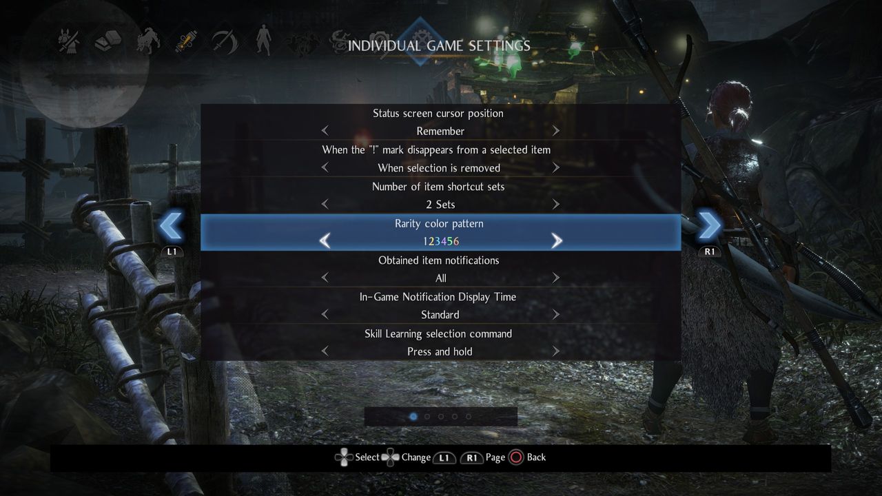 Nioh 2 settings