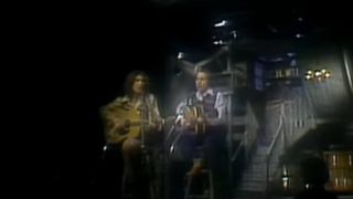 Paul Simon & George Harrison on SNL in 1976