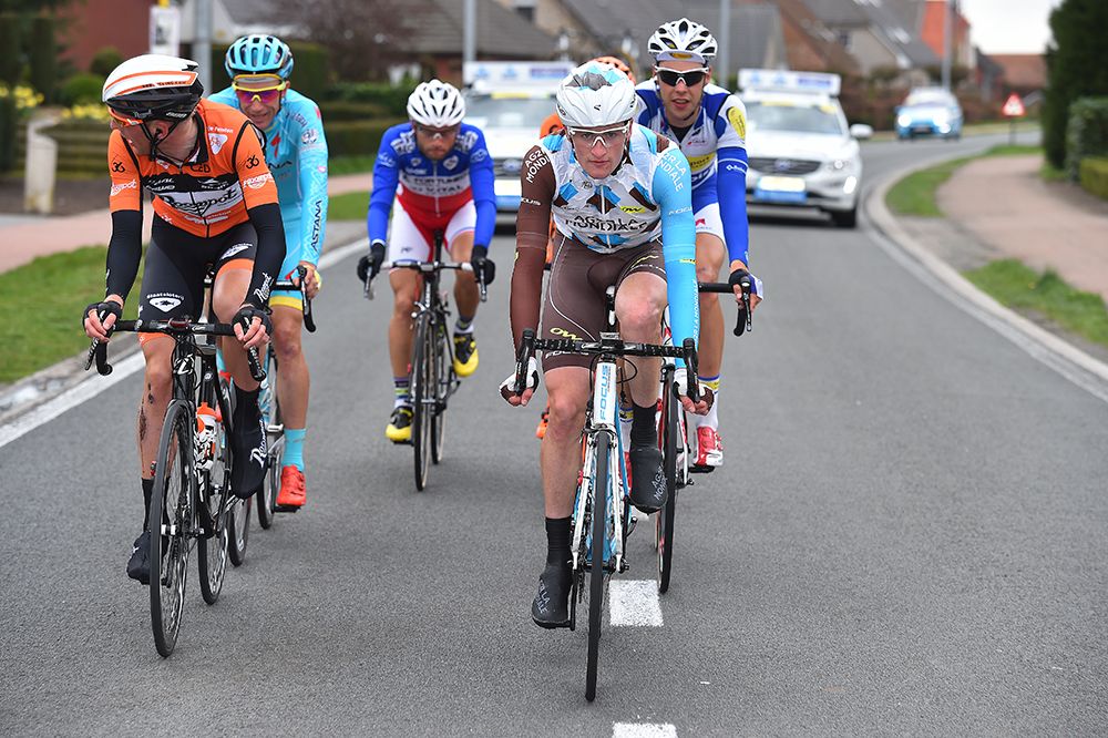 The early breakaway in Scheldeprijs