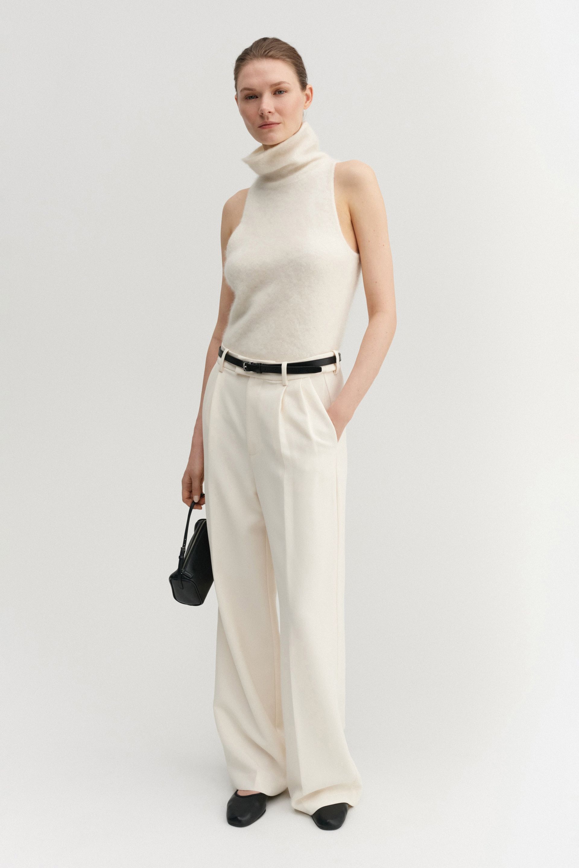Vida Brushed Top, Cream