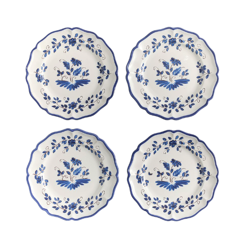 Pottery Barn, Lucia Stoneware Appetizer Plates - Set of 4