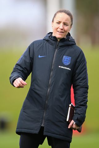 Casey Stoney worked as assistant coach to Phil Neville becoming Manchester United manager