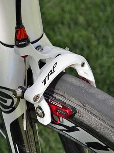 TRP's new 970SL brake is made from forged and machined magnesium for a final weight of just over 100g per wheel.