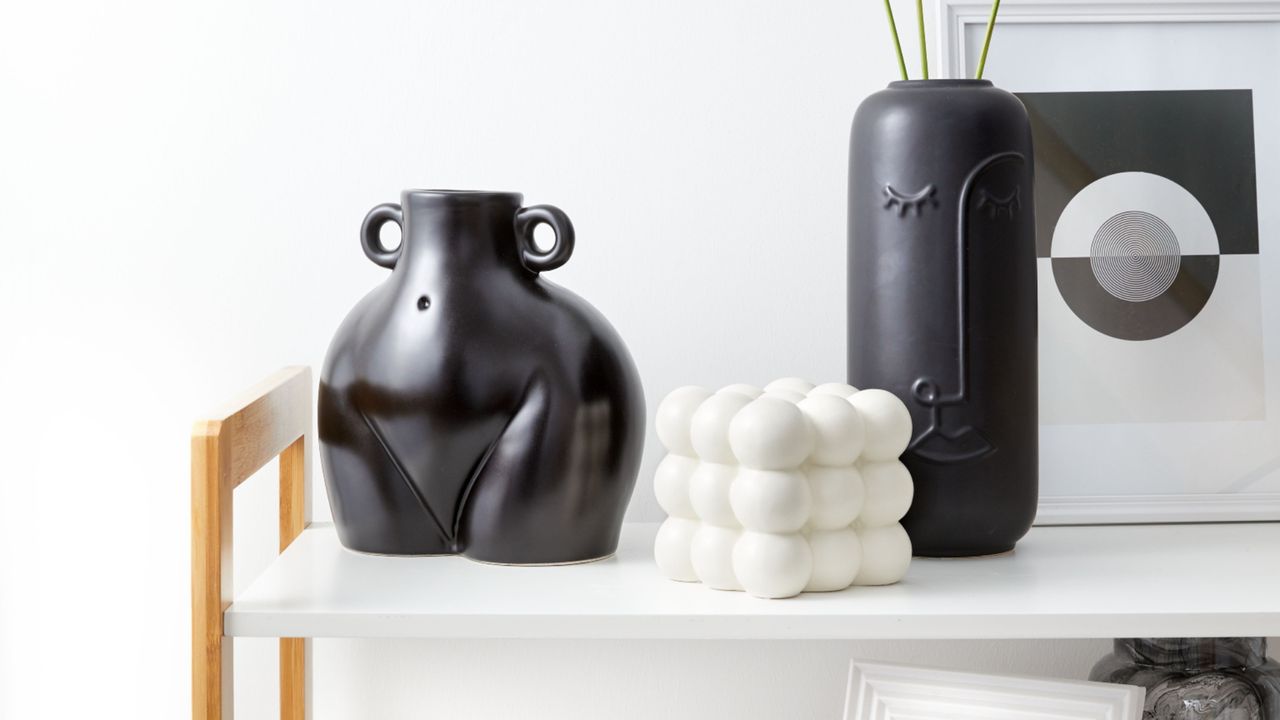 Poundland Pep&amp;Co Home homeware range with silhouette vase