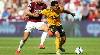 Helder Costa playing for Wolves