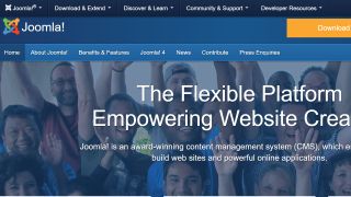 Joomla homepage