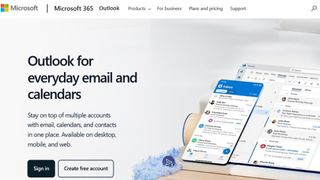 Outlook Calendar website screenshot (March 2025)