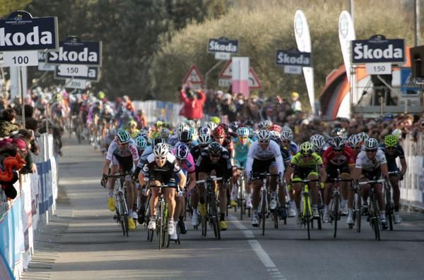The bunch sprint in Indicatore was lead by Tyler Farrar (Garmin-Cervelo)