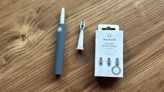 Waken Electric Toothbrush with spare heads, as reviewed by Hannah Holway