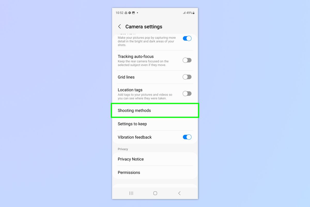 How to enable the floating camera shutter button on Samsung Galaxy devices Tom's Guide