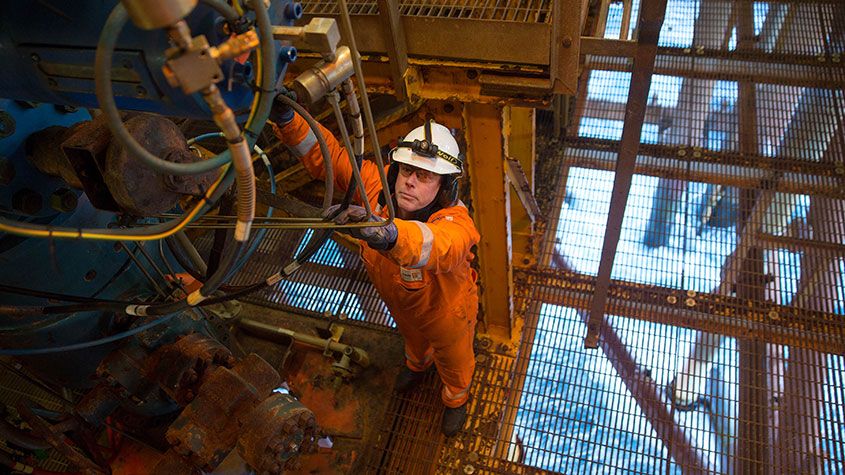 Oilrig worker