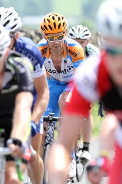 David Millar (Garmin - Transitions) keeps his powder dry in the early part of the race.