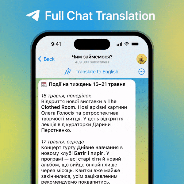 Telegram nova atualização 2023