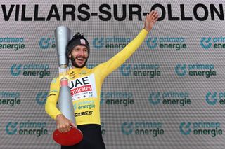 Adam Yates wins the overall title at the 2024 Tour de Suisse after finishing second to UAE Team Emirates teammate Joao Almeida in the stage 8 time trial