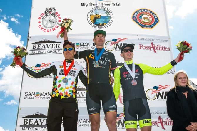 Men Podium Stage Two Big Bear Time Trial.