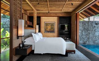 The Datai hotel guestroom, Langkawi, Malaysia