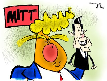 Political Cartoon U.S. Trump Mitt Romney SCOTUS