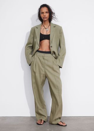 Wide Linen Trousers