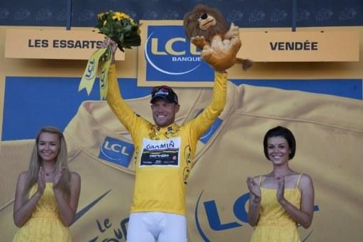 Thor Hushovd in yellow