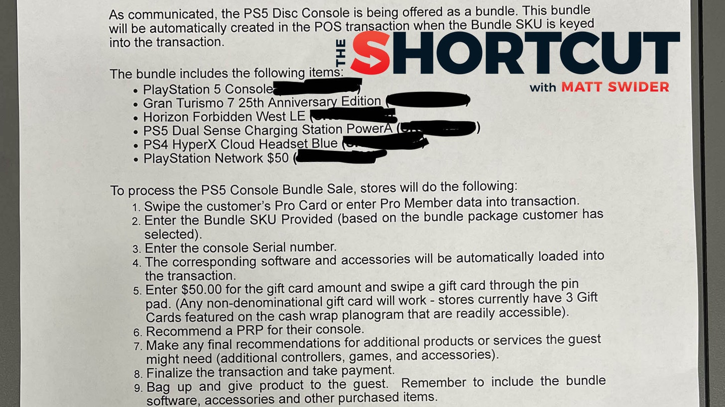 GameStop internal communications confirming a PS5 restock
