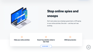 Avast SecureLine VPN screenshot reads: "Stop online spies and snoops"