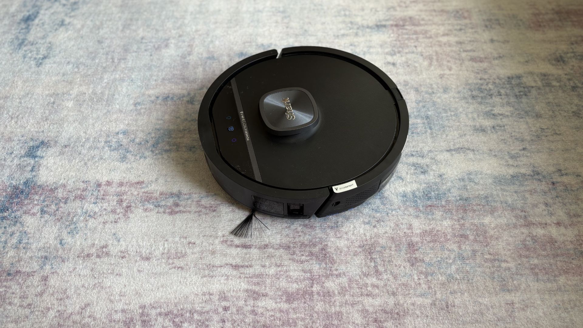 Testing the Shark PowerDetect UV Reveal Robot Vacuum + Mop on a rug