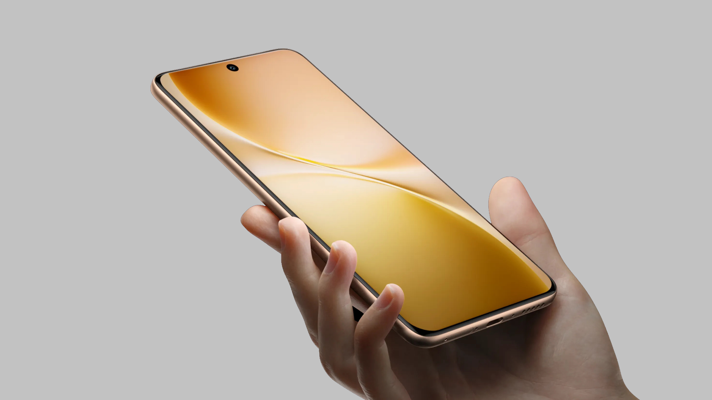 Vivo V60 phone held in a hand