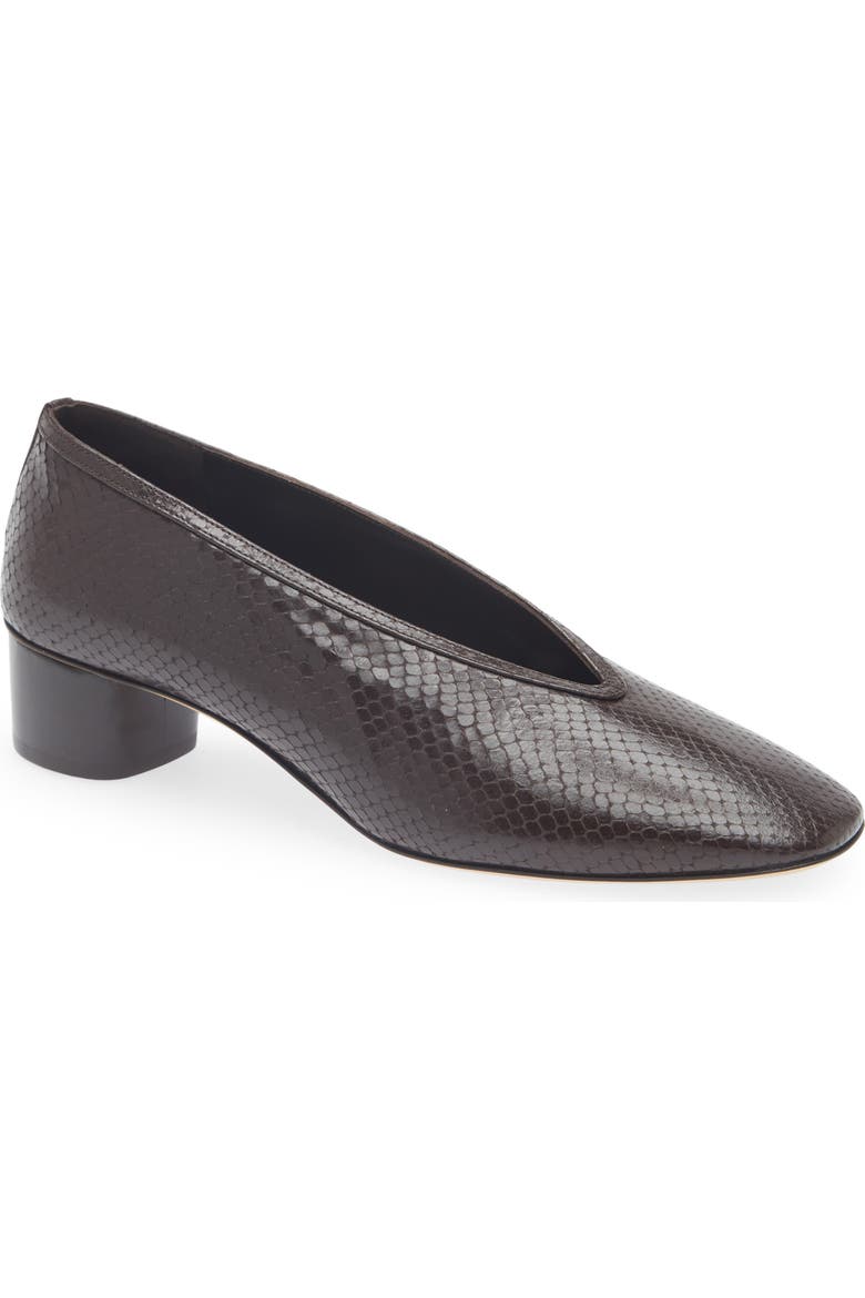 Luna Snakeskin Embossed Pump