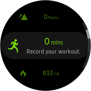 How to start an exercise workout on a Samsung Galaxy smartwatch ...