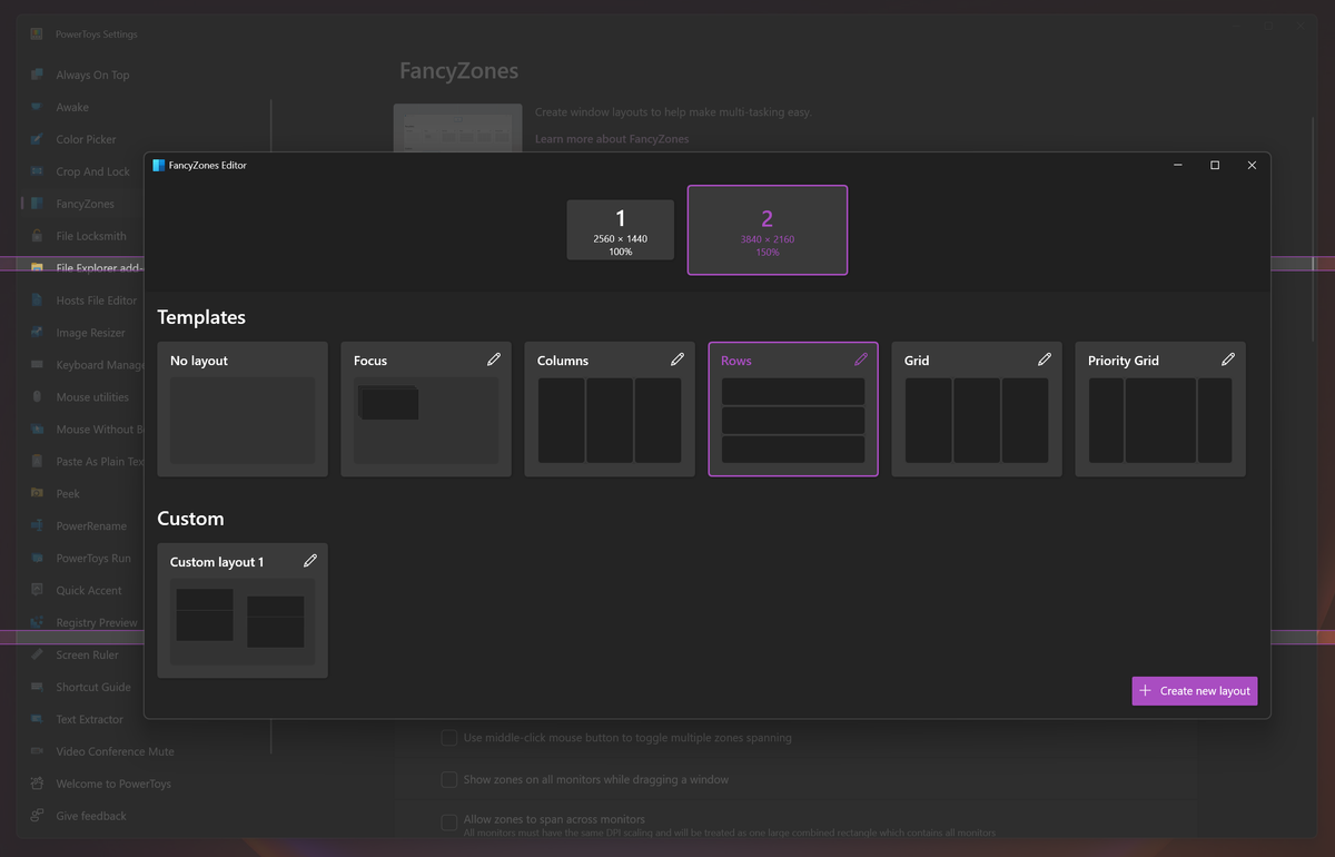 Fancyzone Layout 3 Microsoft PowerToys I install on every new PC—and you should too ...